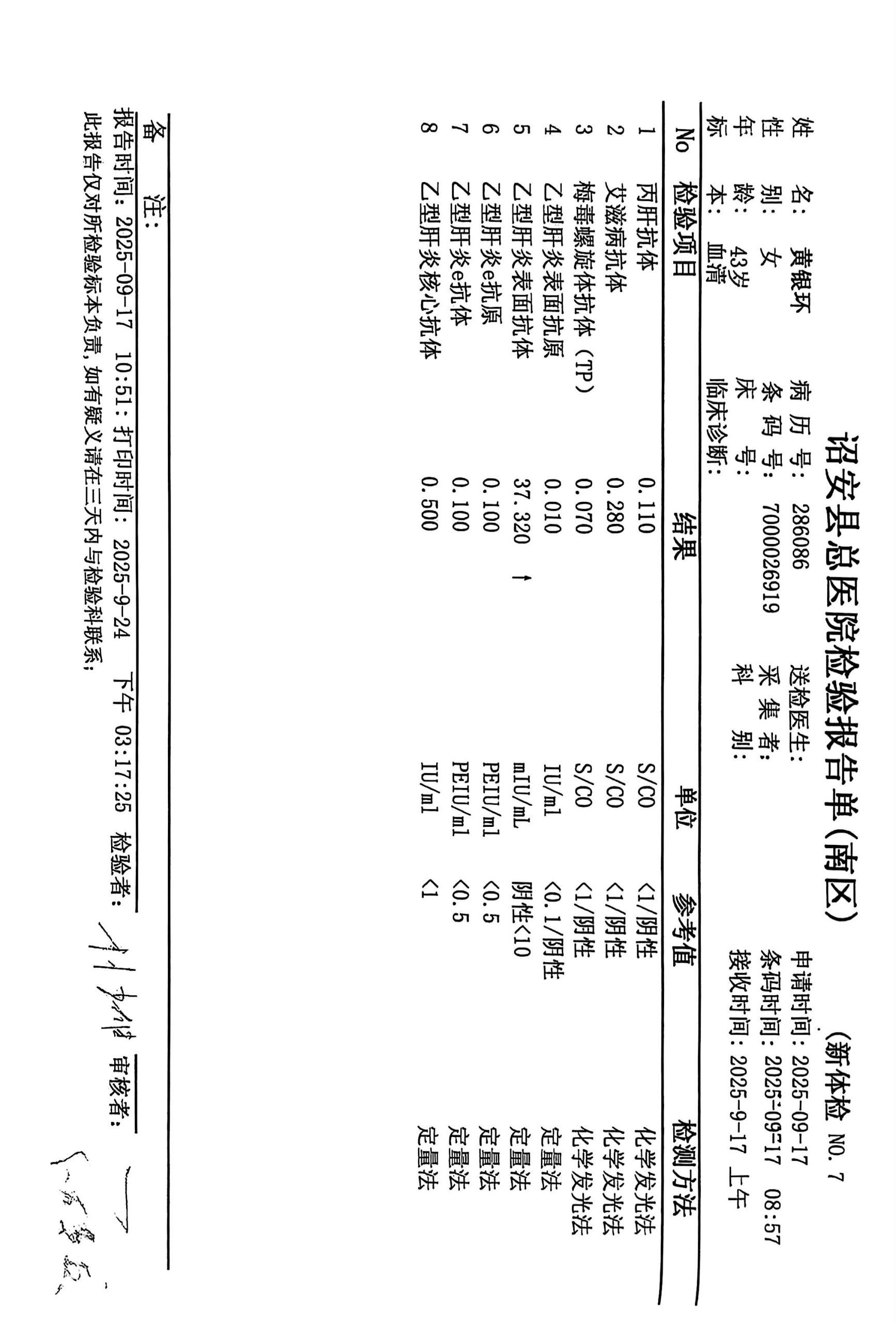 2024.10获得术前三项